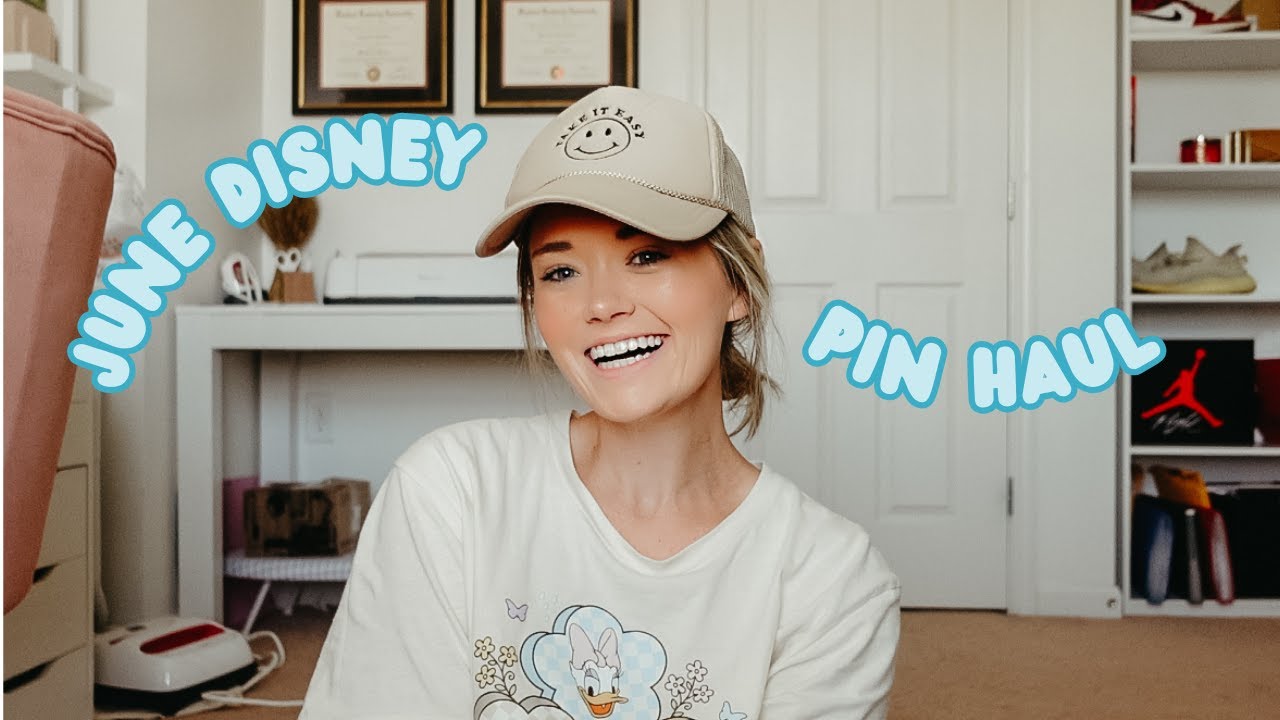 DISNEY PIN HAUL // my disney pins from june - trades, park purchases, + boxlunch ✨ 🫶🏼