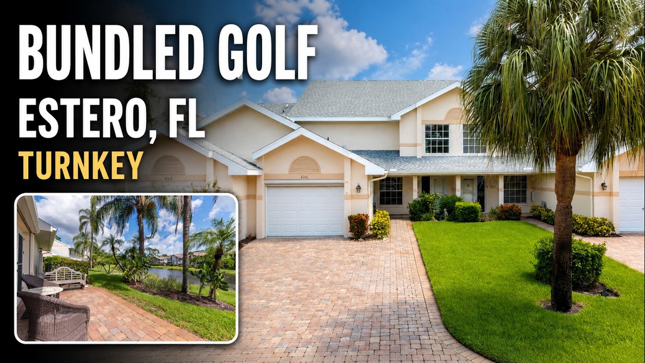 Estero Bundled Golf Townhouse | Turnkey 3 Bedroom for $350K