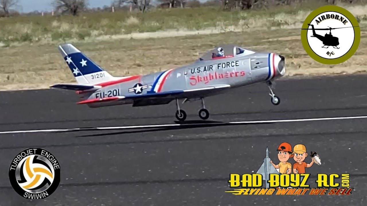 HSDJETS F-86 Powered by a Swiwin SW80 Flown by Roman from Badboyzrc..Tucson Jet Rally 2023