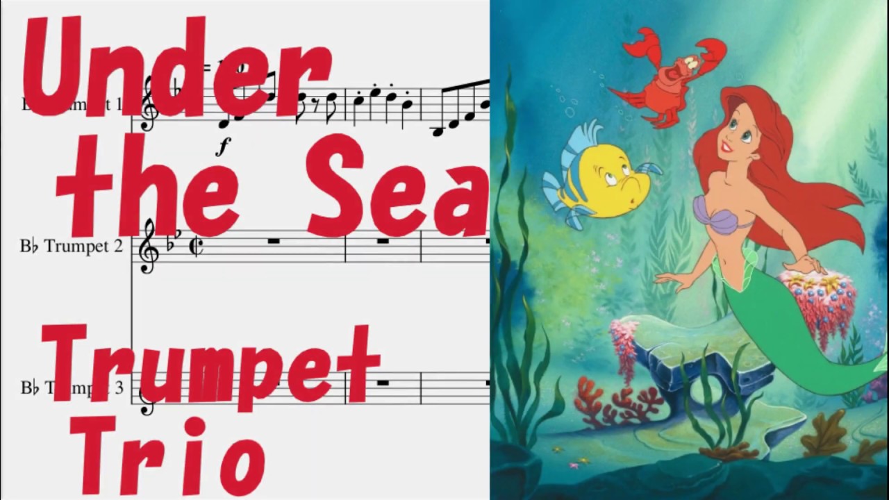 Under the Sea _ Trumpet Ensemble (Trio) Sheet Music _ Disney _  The Little Mermaid _ Alan Menken