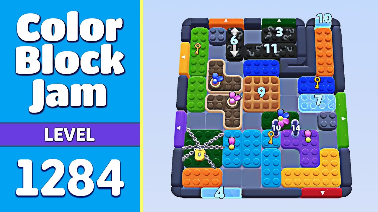 Color Block Jam Poziom 1284 (1285) | Wszystkie zagadki rozwiązane! 🎯