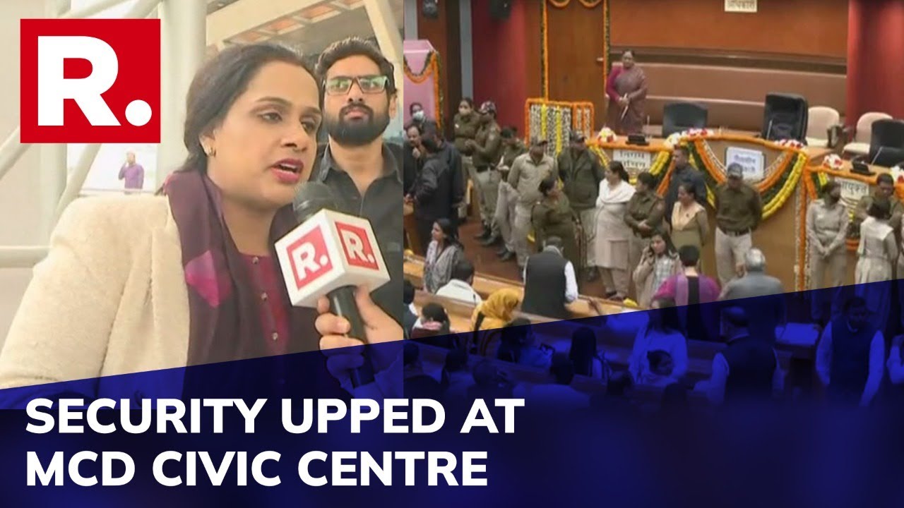 Delhi Mayor Polls: Security Tightened Inside Delhi Civic House Ahead of Mayor Polls