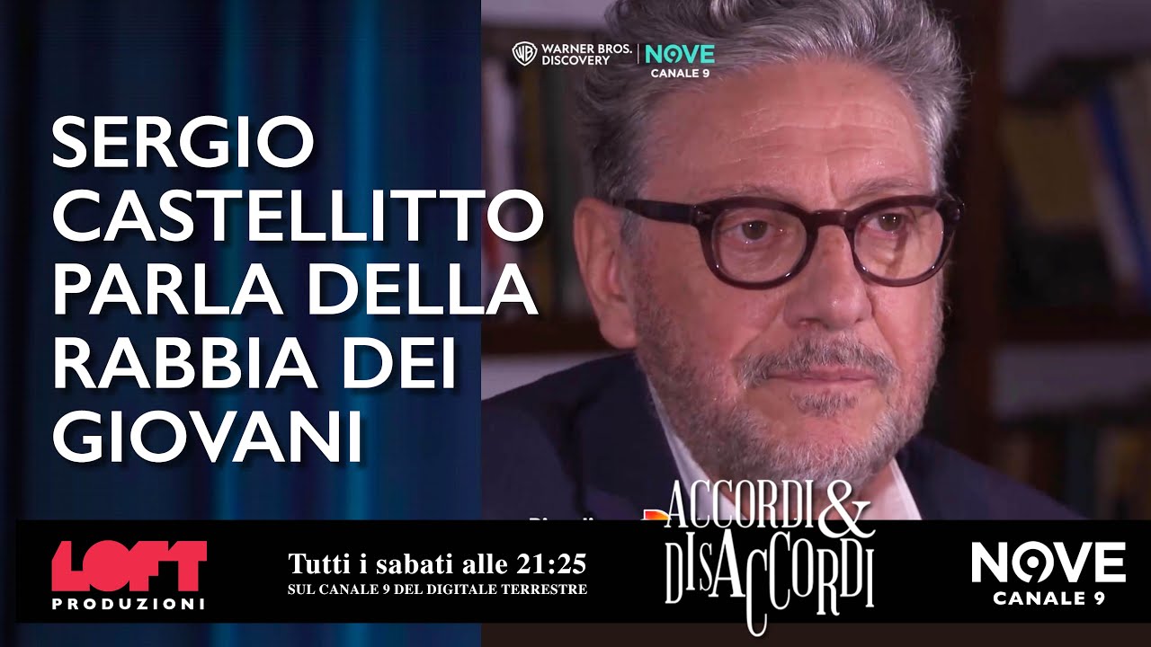 Sergio Castellitto parla della rabbia dei giovani.