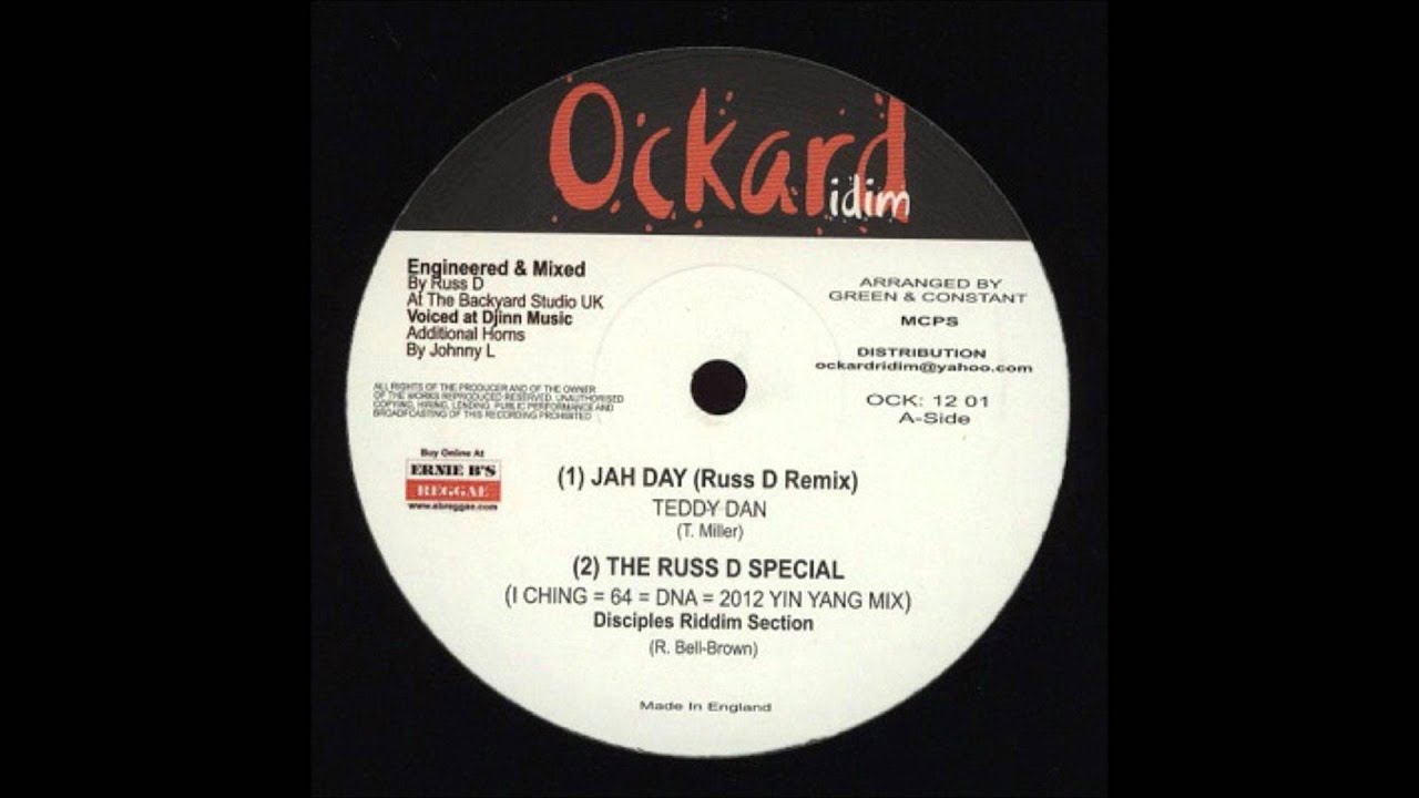 12'' Teddy Dan - Jah Day (Russ D Remix)