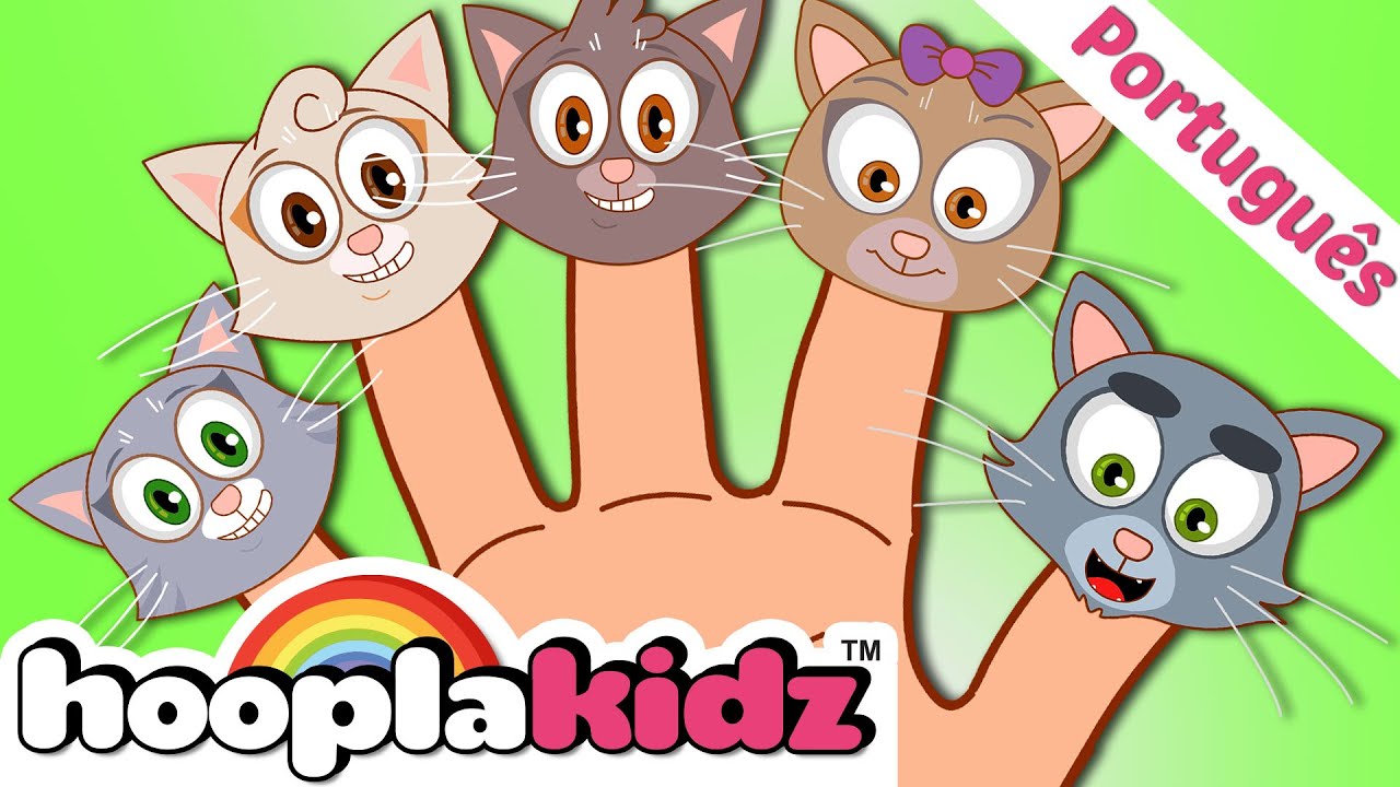 Gatos dedo família 😺 🖐  | Canções para bebês | dedo família em português | Cats Finger Family