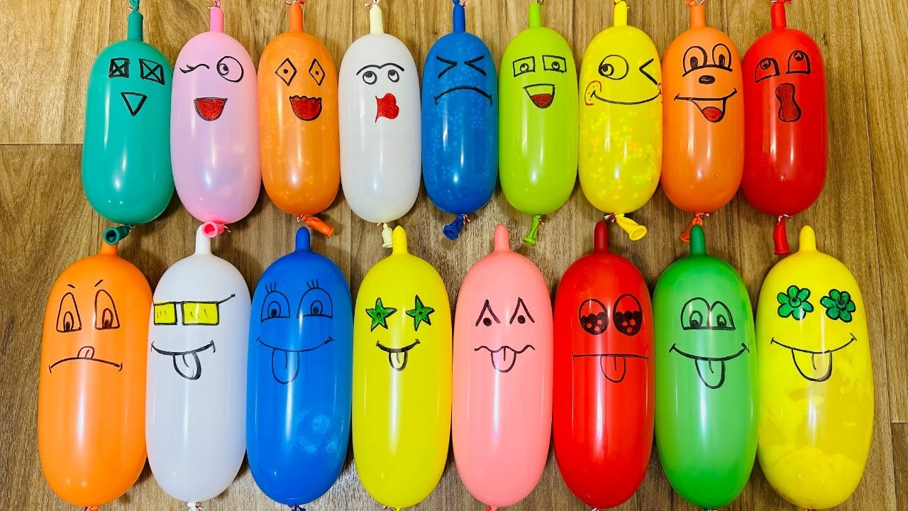 The shocking secret to making hilarious slime with long balloons | Satisfying slime videos