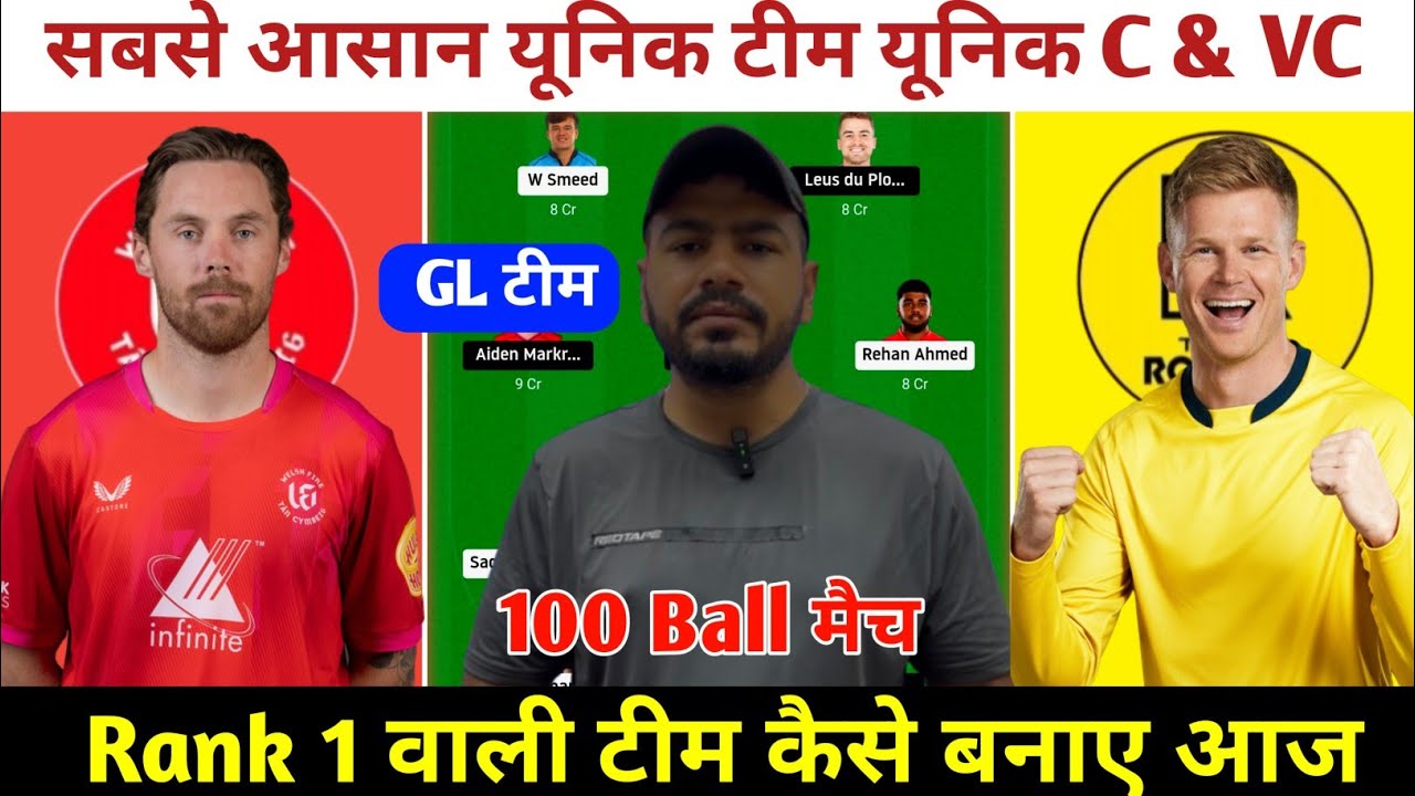 WEF vs TRT Today Match Prediction ! Welsh Fire vs Trent Rockets Dream11 Team ! WEF vs TRT Dream11