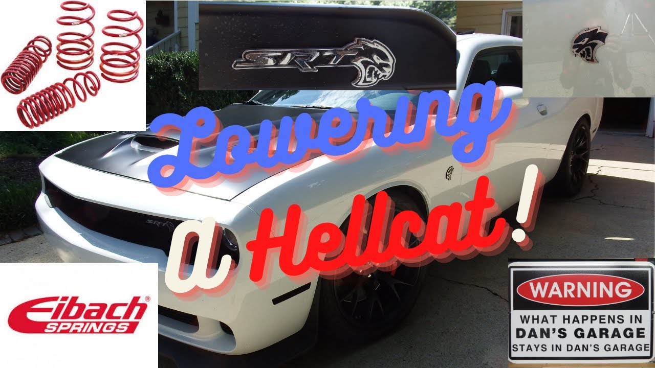 Installing Eibach lowering springs on a 2016 Dodge Challenger Hellcat