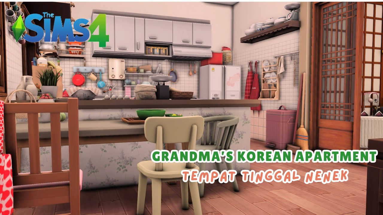 Grandma's Korean Apartment 🧓🏻 | Apartment Renovation| The Sims 4 : Speed Build | CC