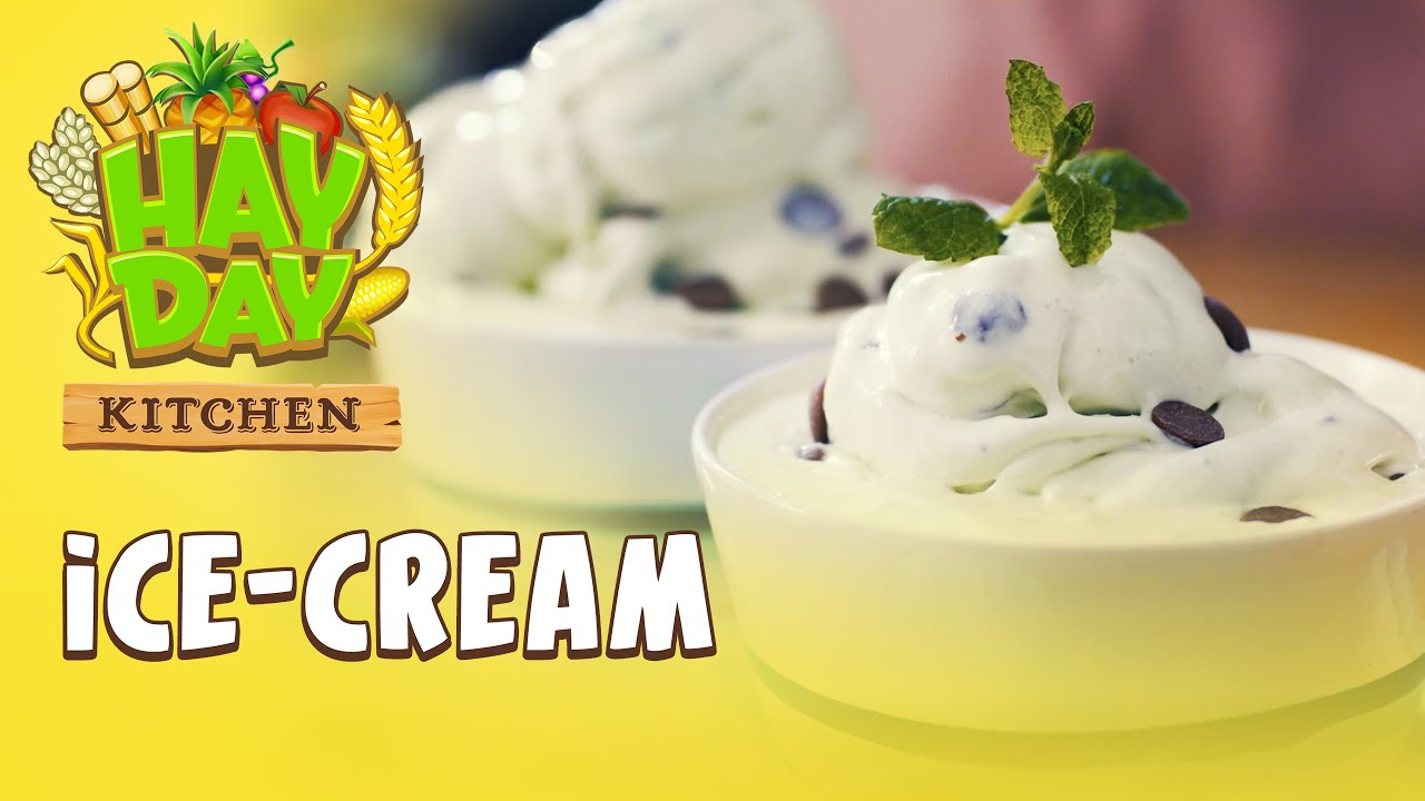 Hay Day Kitchen: Ice Cream 2 Ways - Mint & Strawberry! 🍓🍧🍃