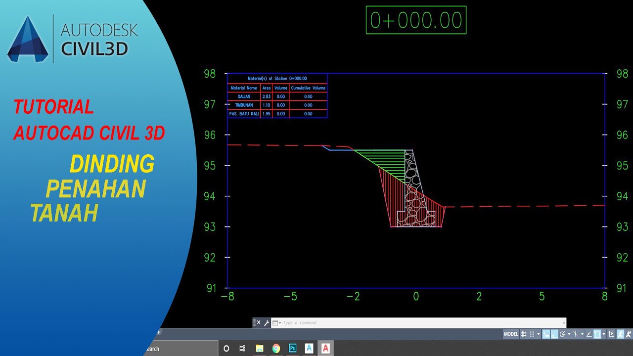 Autocad Civil 3D Membuat Dinding Penahan Tanah (Retaining Wall)
