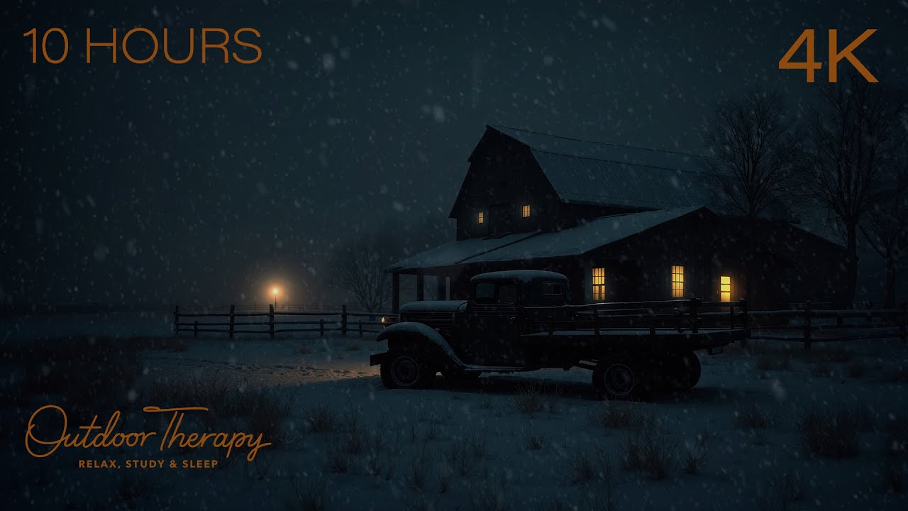 Winters Whisper | Blowing Snow and Howling Wind 4K Ambience | 10 HOURS