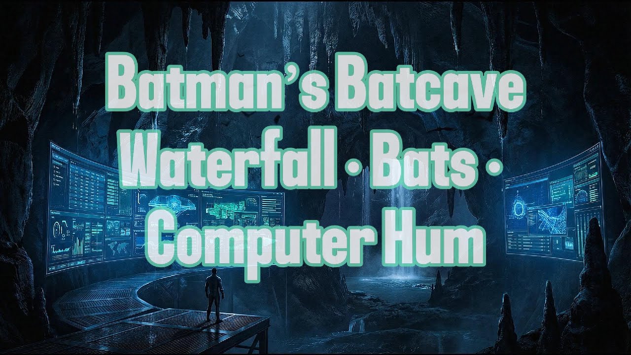 Sleep in Batman’s Batcave | Water Dripping, Bats & Computer Hum