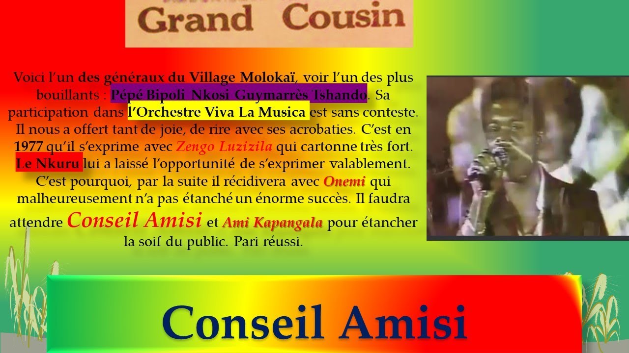 Amisi Clara Voici Un Des Plus Grands Succès signé Pépé Bipoli Tshando Mfumu Ntaku & Viva La Musica