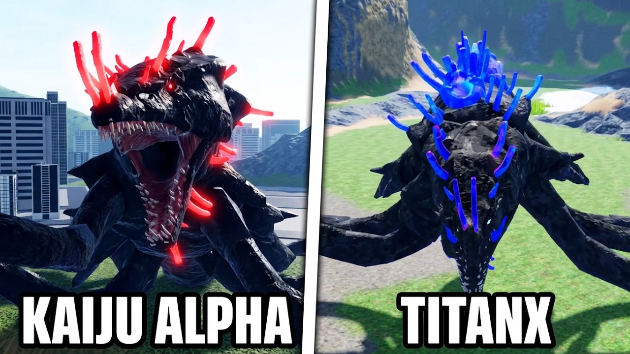 Kaiju Alpha Vs Kaiju Multiverse NEW TitanX Model Comparison