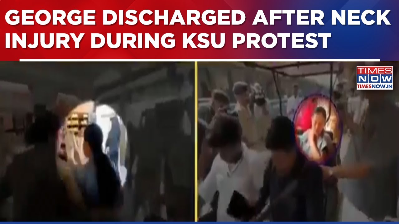 Kerala Health Minister Veena George Discharged After Neck Injury During KSU Protest