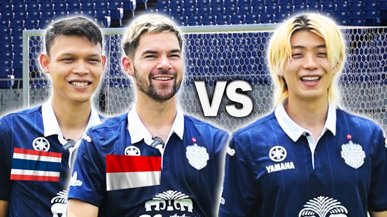 Футбольный челлендж с Сэнди Уолшем и Супачаем🇮🇩🇹🇭