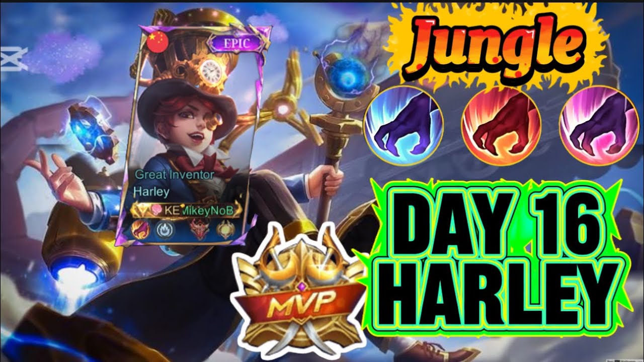 HARLEY JUNGLE FULL DAMAGE BUILD &ndash; ONE SHOT EVERYONE! 💀