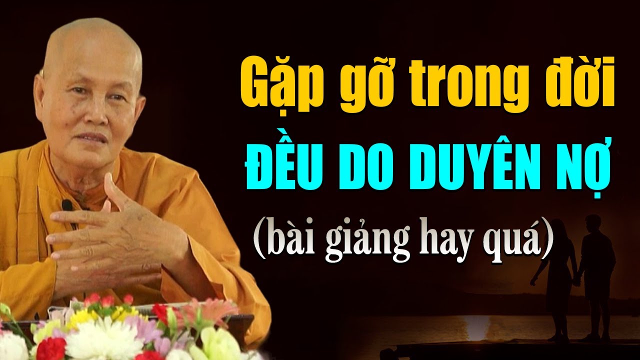 Mọi cuộc gặp gỡ trong đời đều do Duyên Nợ - SC. Thích Nữ Tâm Tâm