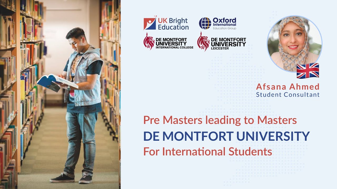 Pre Masters leading to Masters |De Montfort University | 2023 UK University Admission