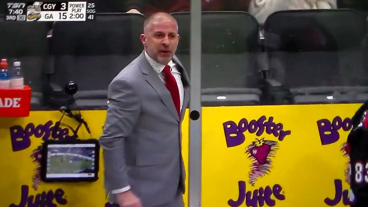 NLL Lacrosse - Calgary coach Josh Sanderson receives game misconduct vs. Georgia