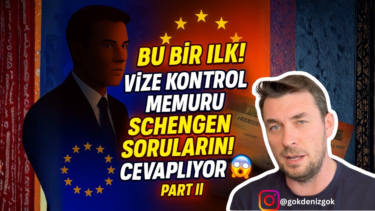 Bu Bir İlk ! Vize Kontrol Memuru - Schengen Sorularını Cevaplıyor 😮 PART II