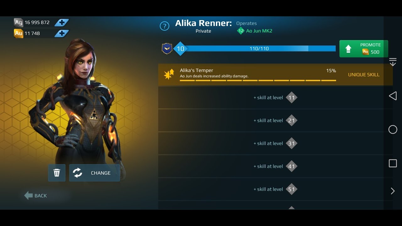 Alika Renner is Ao Jun Pilot | Refresh at extreme costs or wait | War Robots Pilots update 5.1