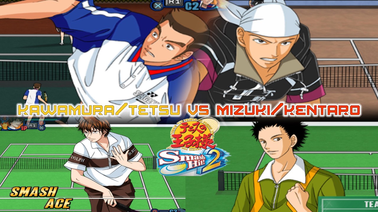 Prince of Tennis: Smash Hit! 2 (kawamura/tetsu vs mizuki/kentaro) Doubles Match