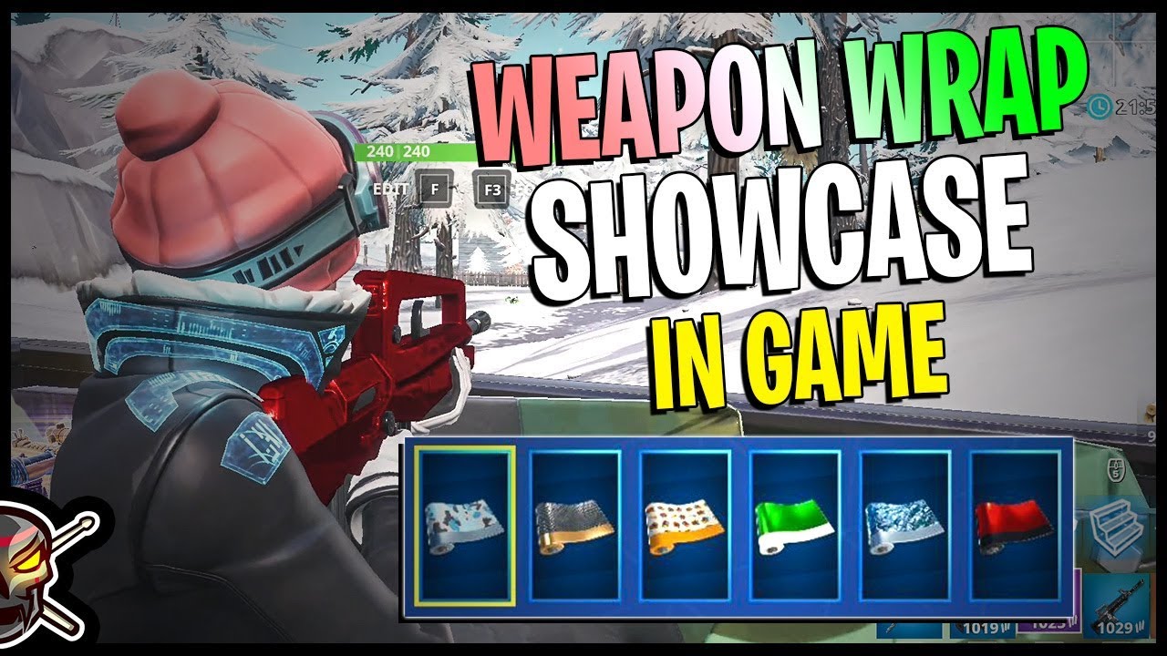 All Fortnite *WEAPON WRAPS* in Game - Fortnite Season 7 Cosmetics