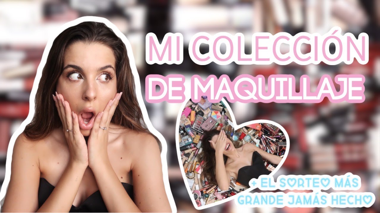 MI COLECCIÓN DE MAQUILLAJE + El sorteo MÁS GRANDE jamás hecho | Raquel Reitx