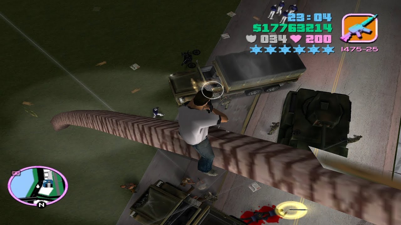 GTA Vice City - Catch Me If You Can! 6 Stars Wanted Level
