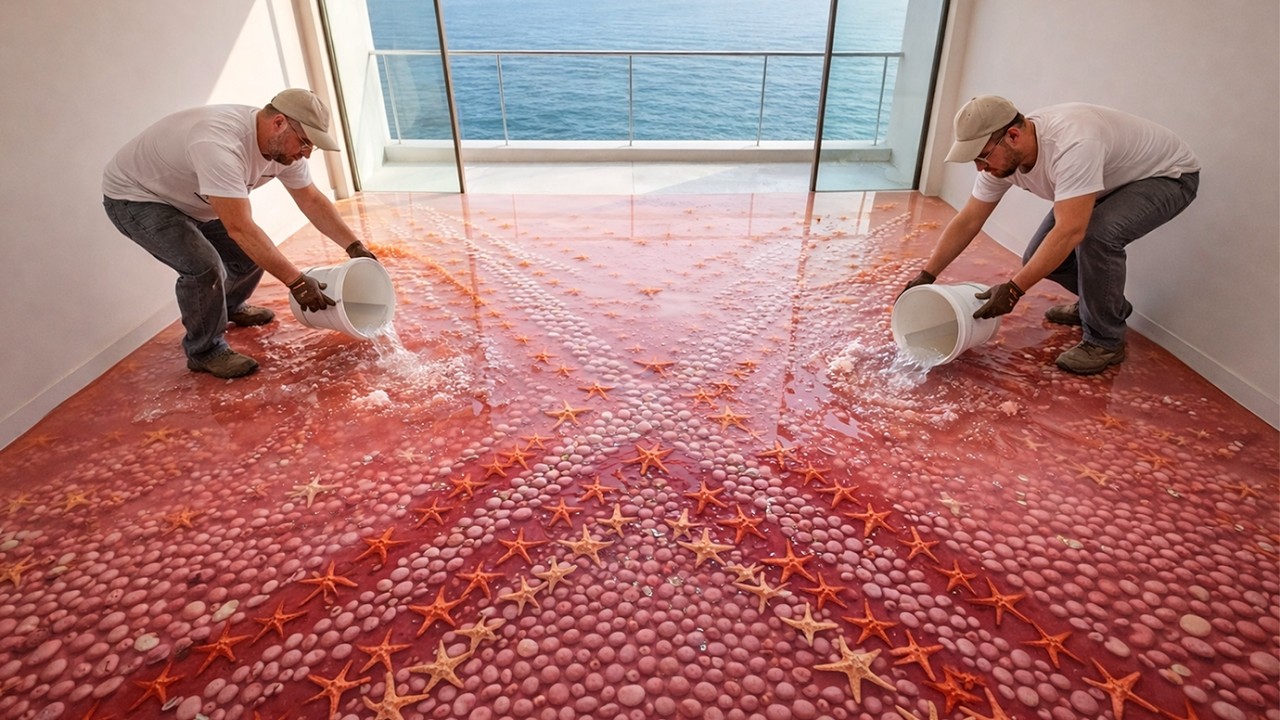 5 Breathtaking Epoxy Floors: Bringing Moss, Stone & Water Indoors
