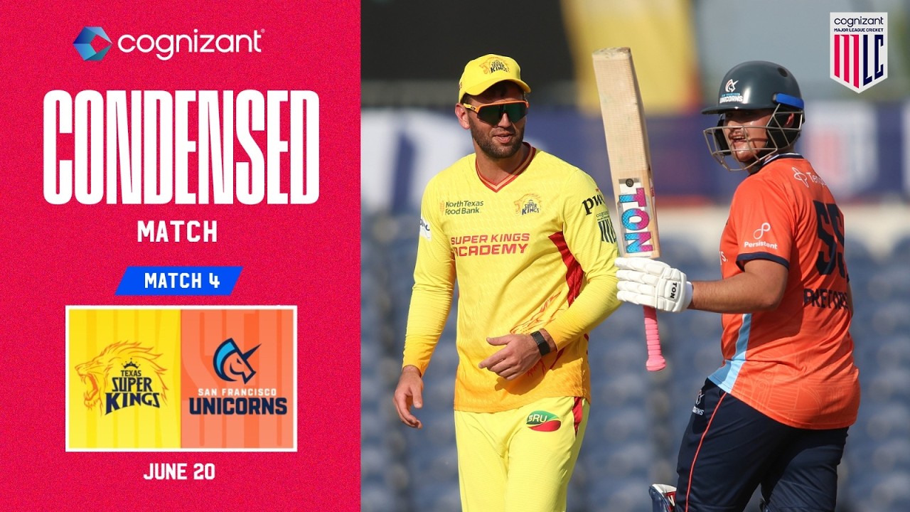 Cognizant Condensed Match | Texas Super Kings vs San Francisco Unicorns | Match #4