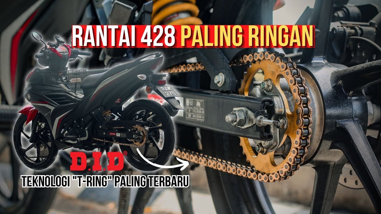 YAMAHA LC135 V8 PAKAI RANTAI 428 RASA MACAM 415