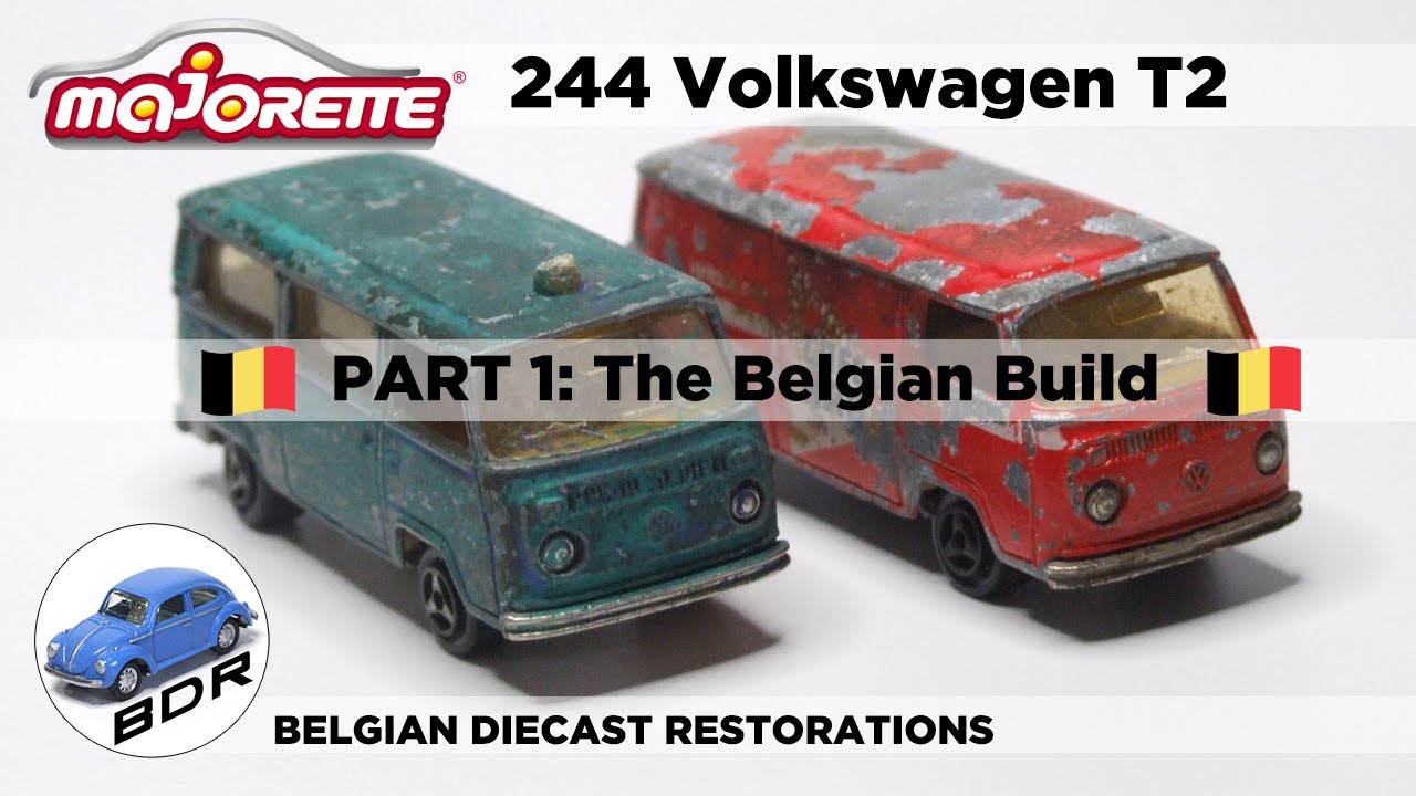 Majorette n° 244 Volkswagen T2 Diecast Custom - Part 1: The Belgian Build