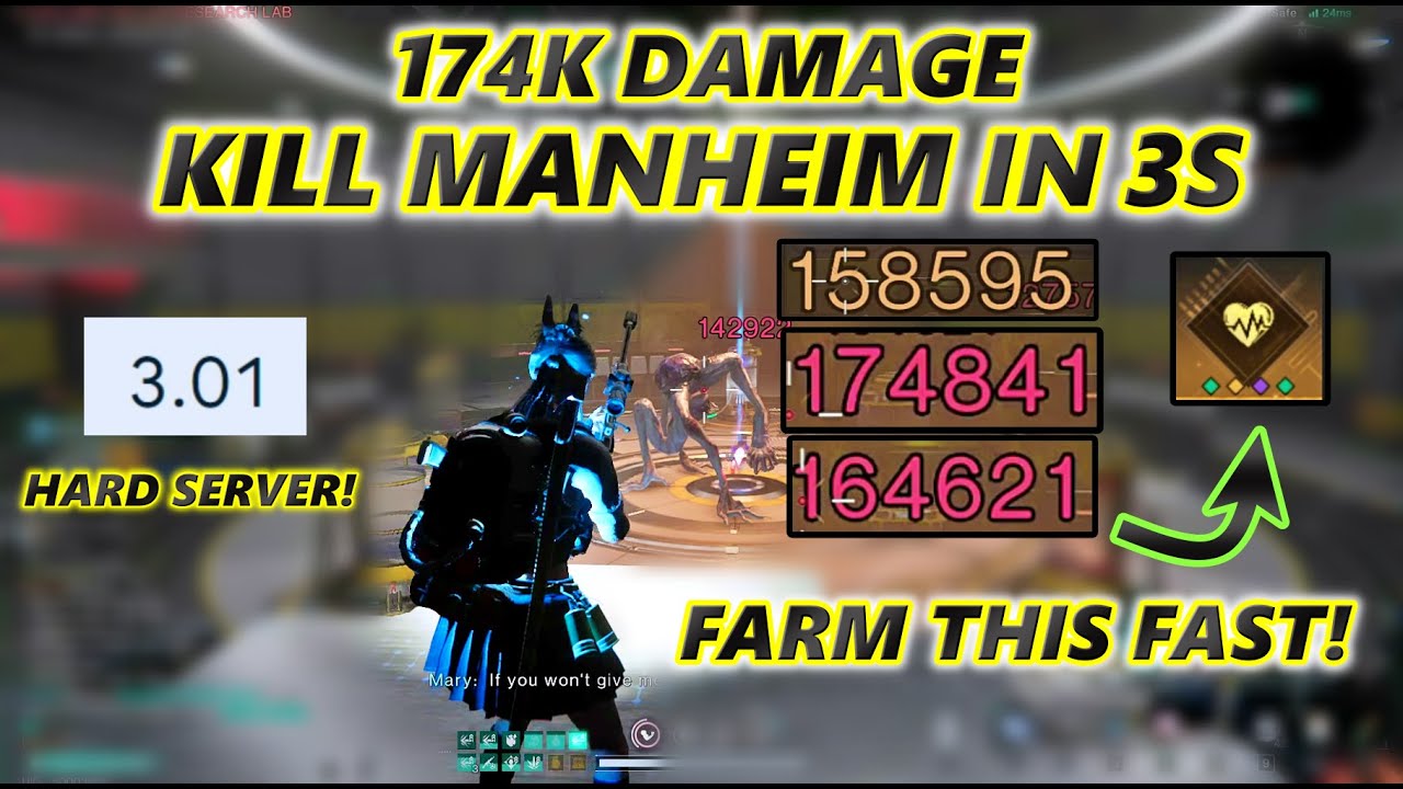 Dr Manheim LEA Killed In 3 Seconds With PVP Gear? Fast Farm Before Its Fixed! Once Human