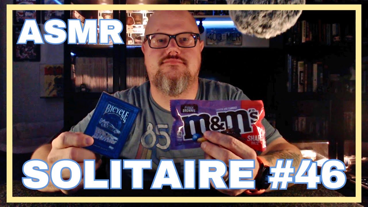 ASMR: Brownie M&Ms & Solitaire