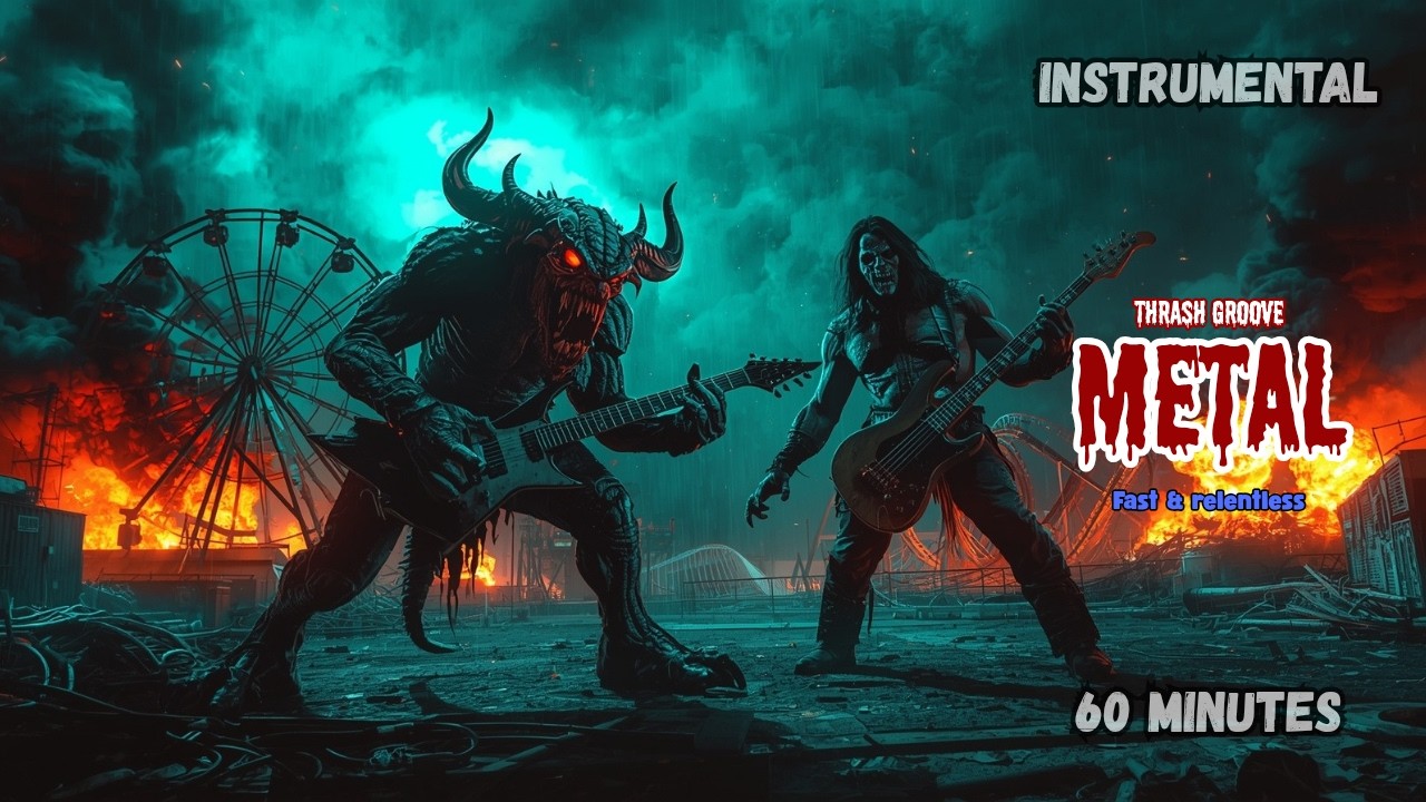 1 HOUR OF THRASH GROOVE METAL – HARD LISTENING INSTRUMENTAL MUSIC FOR HEADBANGING