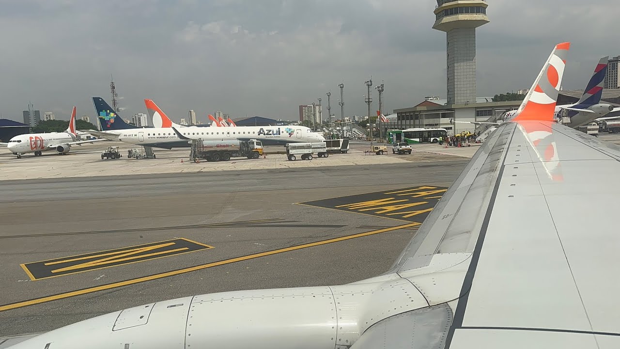 [4K 60fps] - Linda decolagem Congonhas - Gol Linhas Aéreas - Boeing 737-8EH