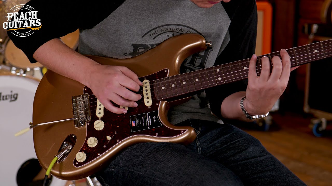 Fender Limited Edition American Professional II Stratocaster Firemist Gold w/Rosewood Neck