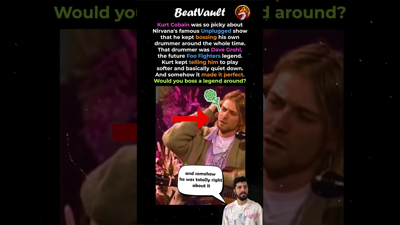 Kurt Cobain&rsquo;s secret direction to Dave Grohl(!) 😂  #nirvana #davegrohl