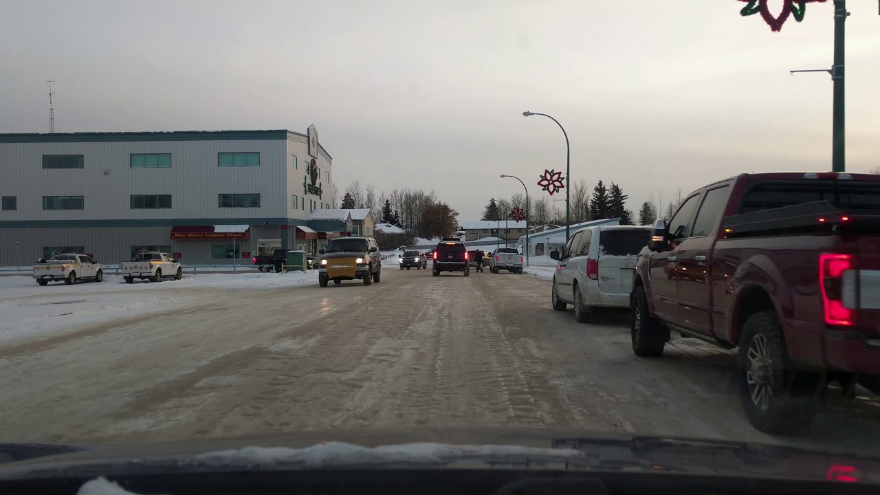 Driving around Hay River