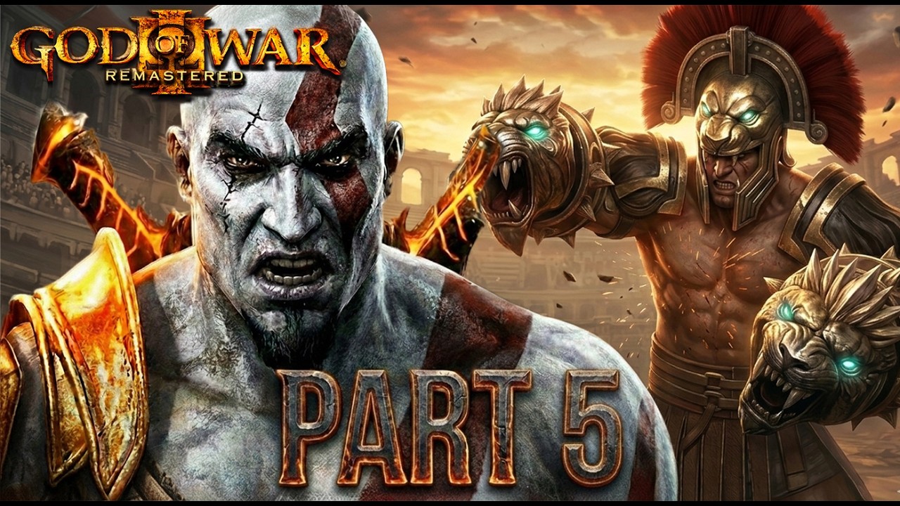 God of War 3 Remastered – HERCULES BOSS FIGHT (Titan Mode) | Brutal Arena Battle