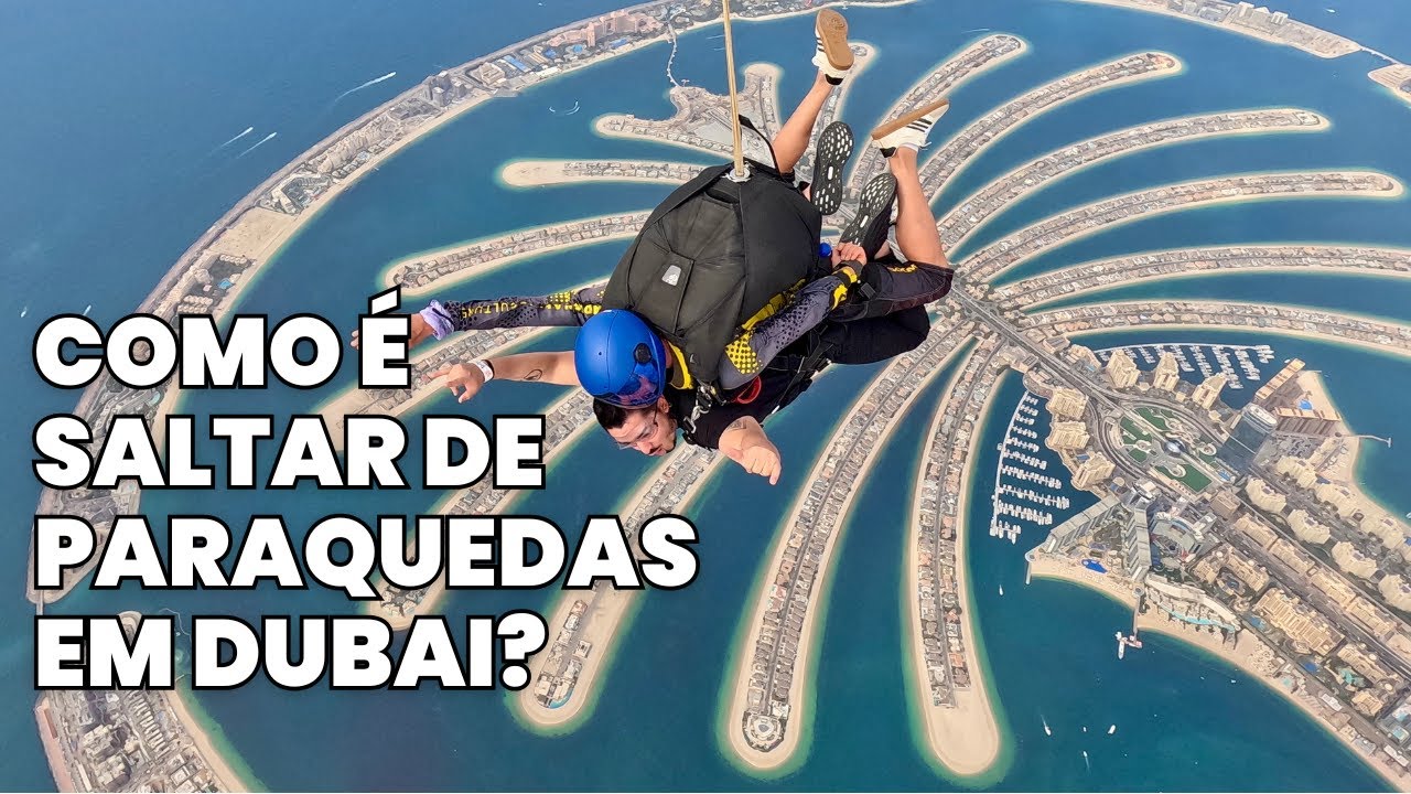 Como é Saltar de Paraquedas em Dubai? Minha Experiência no Skydive Dubai (com preço) 🇦🇪