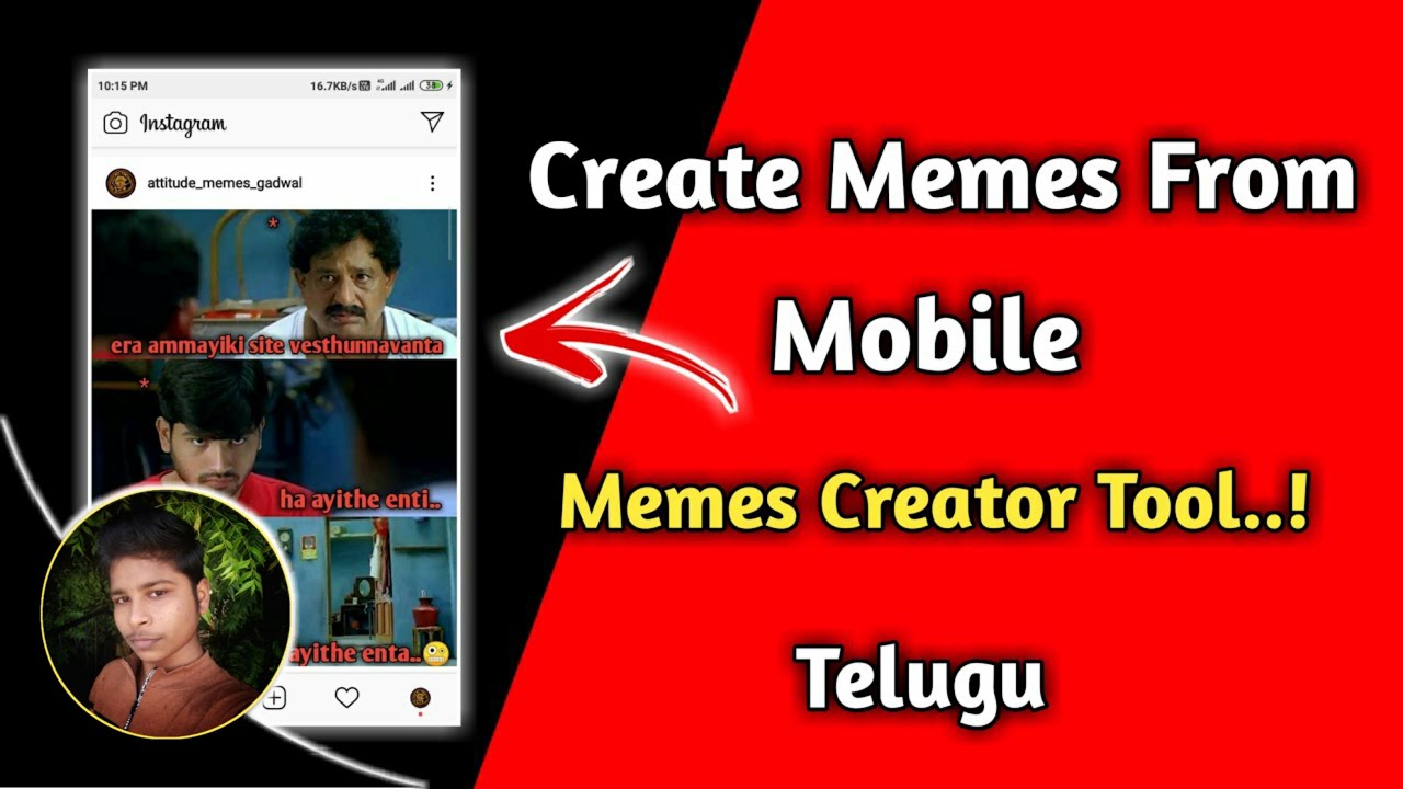 How To Create Memes In Telugu From Mobile | Telugu Memes Creator App Latest