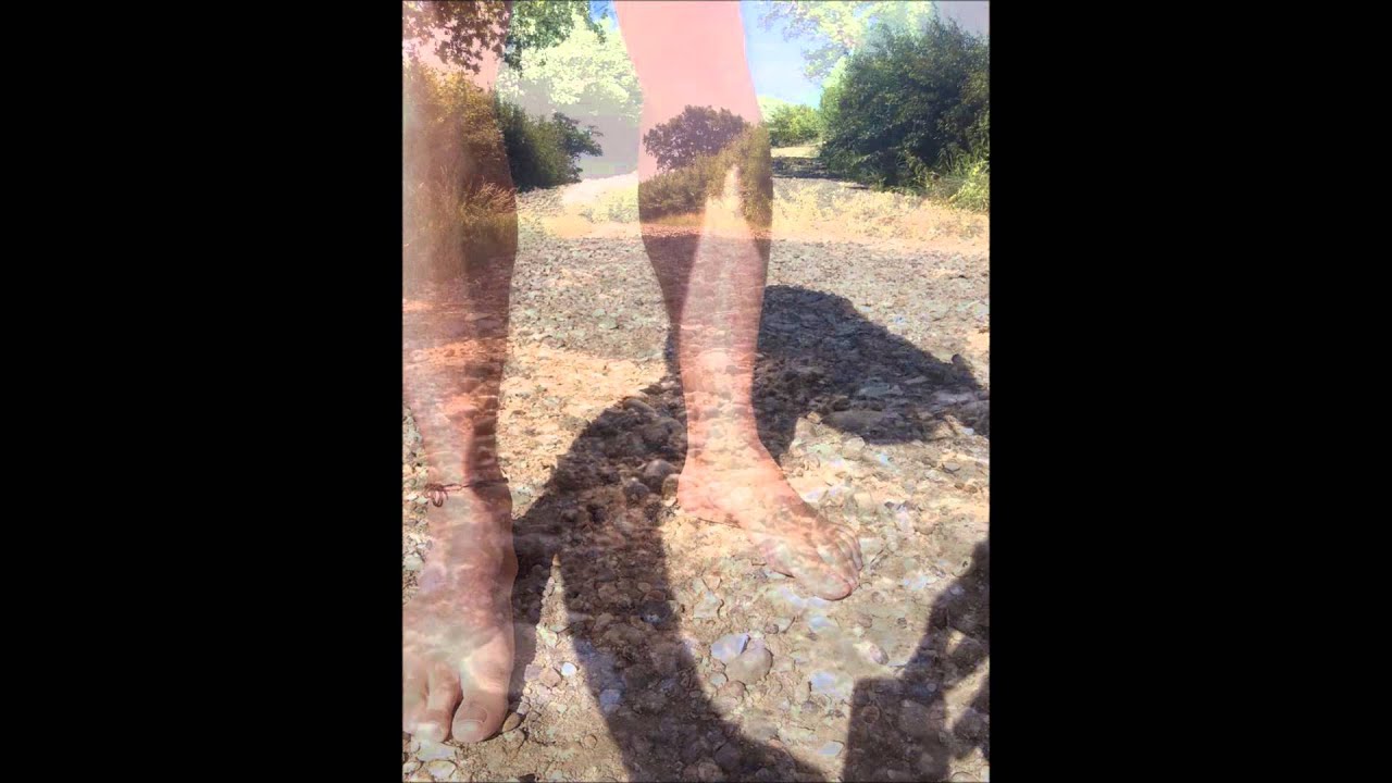 running barefoot on gravel