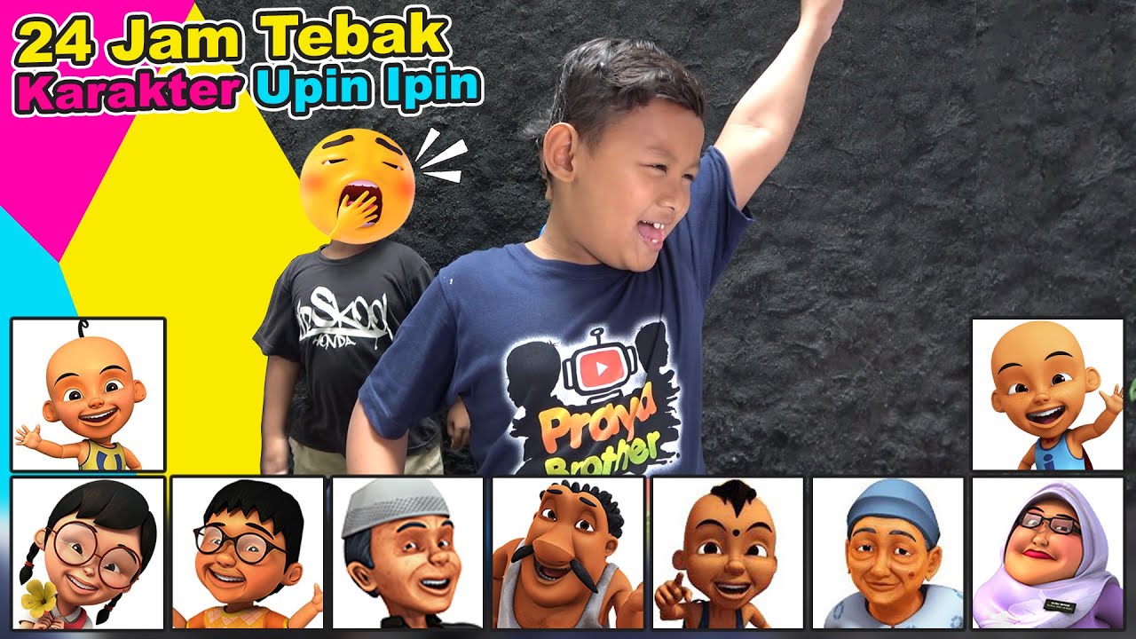 Tebak Karakter Upin Ipin Rebutan Hadiah | Praya Bermain Bersama Teman Teman