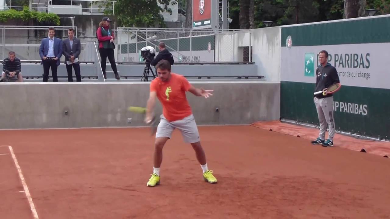 Stan Wawrinka Roland Garros 2016 practice