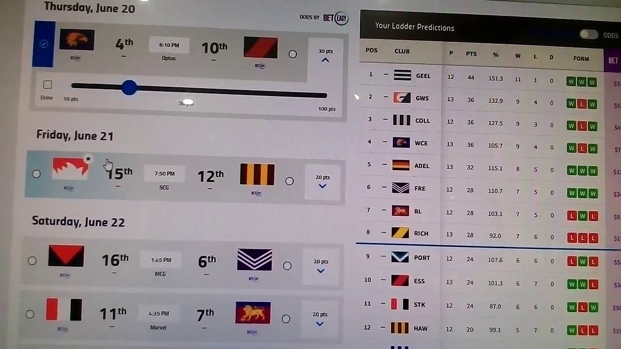 AFL Round 14 tips