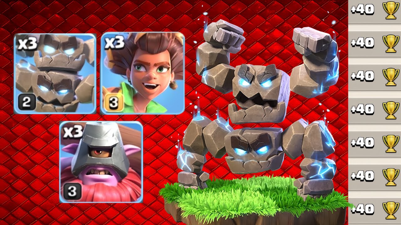 INSANE META! Root Rider + Meteor Golem With RC Charge | No Fireball